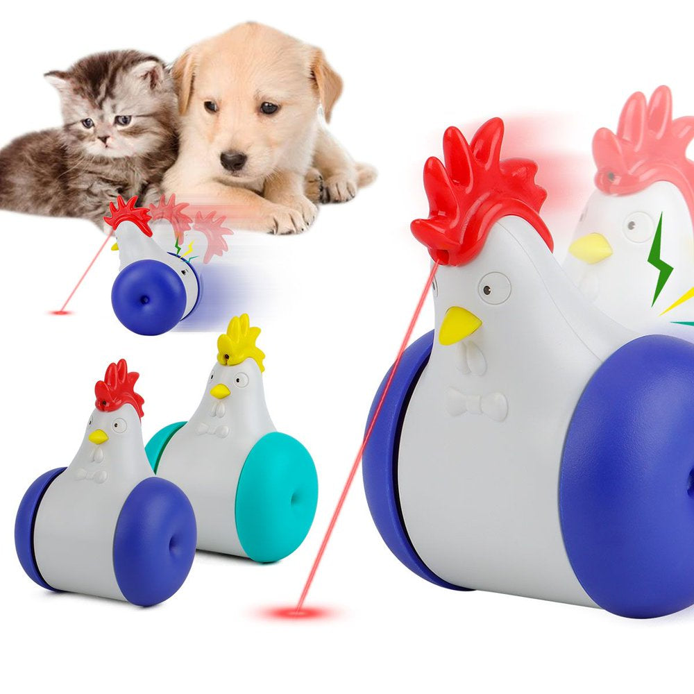 Luxtrada Cat Laser Toys - 3-In-1 Interactive Cat Toys for Indoor Cats, Cat Laser Toy, Sliding & Bird Song Toy. Rechargeable, Cat Chase Toy, Auto Shutoff & Laser Safe Animals & Pet Supplies > Pet Supplies > Cat Supplies > Cat Toys Luxtrada   