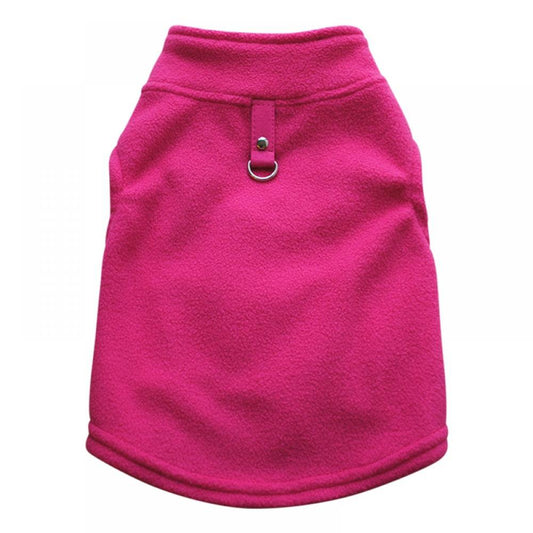 TINKER XS-3XL Pet Dog Fleece Harness Vest Shirt Puppy Warm Jumper Sweater Coat Jacket Apparel for Small Medium Large Dog (Asian Size, It Is Recommended to Take a Freshman Size) Animals & Pet Supplies > Pet Supplies > Dog Supplies > Dog Apparel Tinkercad XS Rose red 