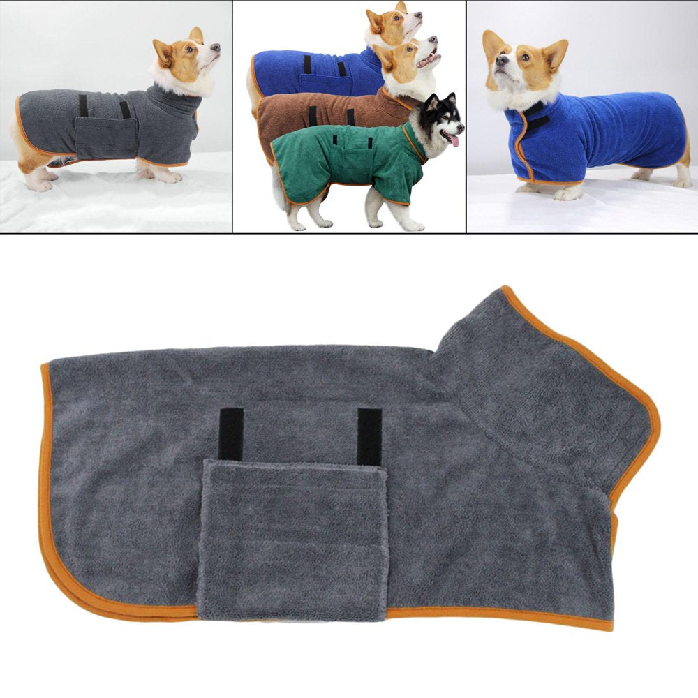 Dog Bathrobe Towel Absorbent Microfiber Adjustable Fast Drying Coat Pet Robe 4.6 Out of 5 Stars 113 , Animals & Pet Supplies > Pet Supplies > Dog Supplies > Dog Kennels & Runs Magideal   