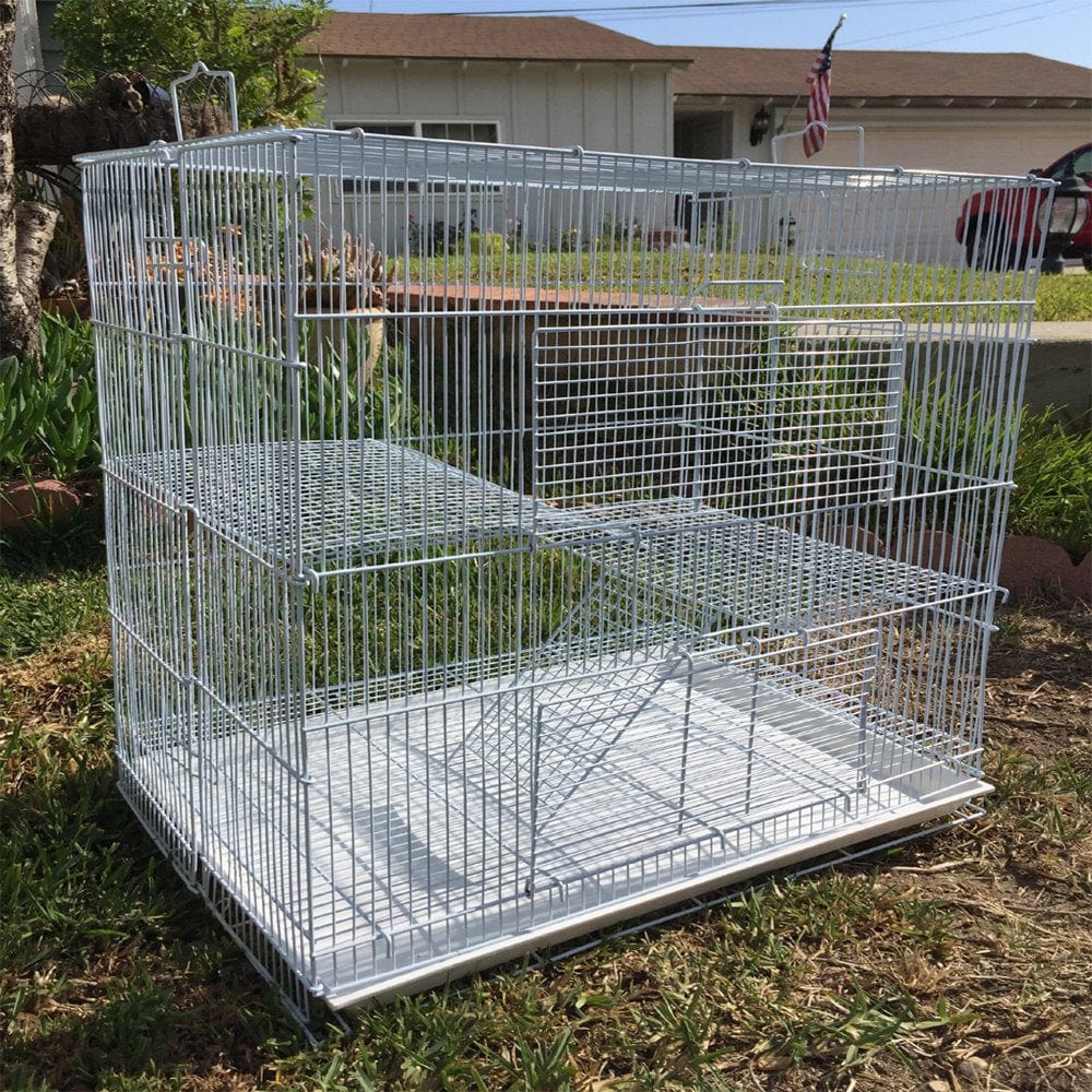 24" 3-Levels Hamster Mouse Gerbil Guinea Pig Critter Habitat House Small Animal Cage for Chinchilla Degu Rats Mice Ferret Animals & Pet Supplies > Pet Supplies > Small Animal Supplies > Small Animal Habitats & Cages Mcage   