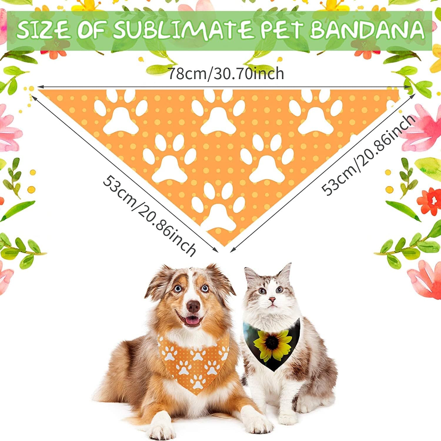 24 Pieces Sublimation Blank Dog Bandanas Solid White DIY Pet Bandanas Triangle Scarf Polyester Pet Heat Transfer Triangle Bibs Kerchief Accessories for Dogs Puppy Cats Animals & Pet Supplies > Pet Supplies > Dog Supplies > Dog Apparel Weewooday   