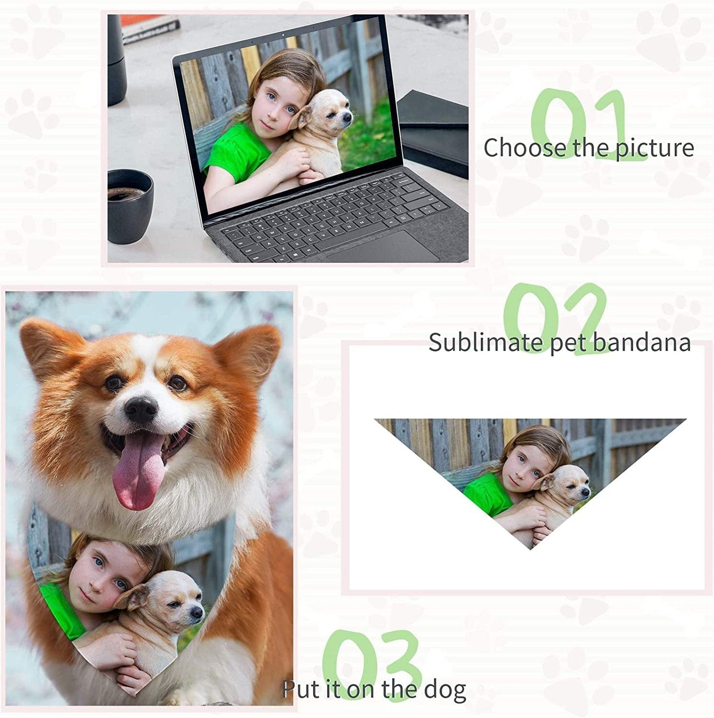 24 Pieces Sublimation Blank Dog Bandanas Solid White DIY Pet Bandanas Triangle Scarf Polyester Pet Heat Transfer Triangle Bibs Kerchief Accessories for Dogs Puppy Cats Animals & Pet Supplies > Pet Supplies > Dog Supplies > Dog Apparel Weewooday   