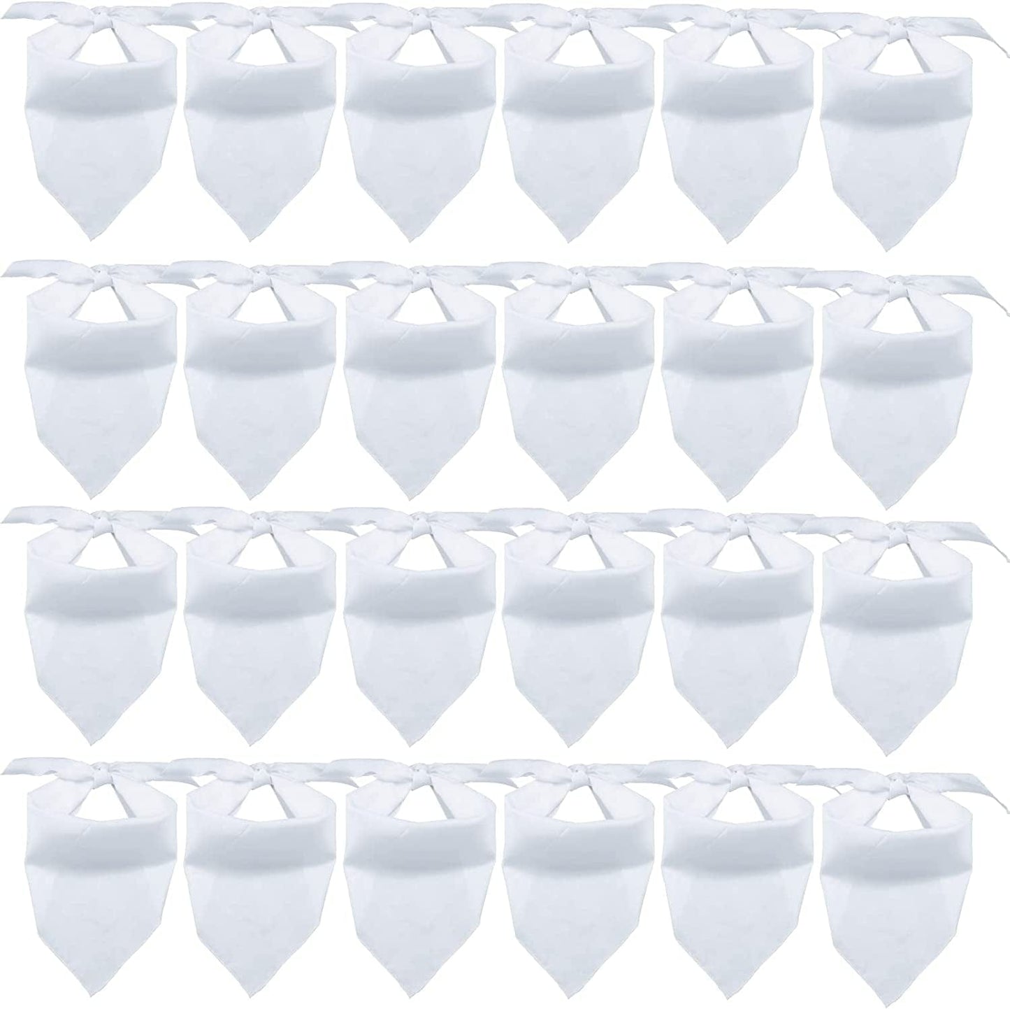 24 Pieces Sublimation Pet Bandanas White Heat Transfer Triangle Dog Scarf Blank Big Washable DIY Polyester Dog Bibs Kerchief Apparel Accessories for Dogs Puppy Cats (White-24Pack) Animals & Pet Supplies > Pet Supplies > Dog Supplies > Dog Apparel FUNKA White-24Pack  