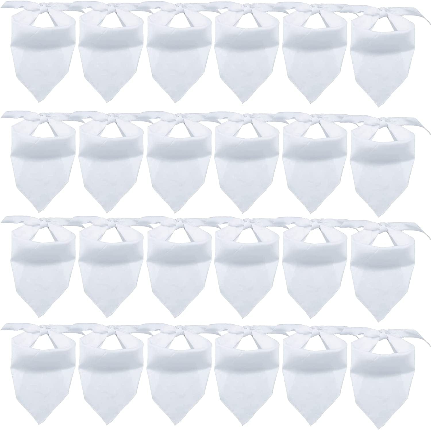 24 Pieces Sublimation Pet Bandanas White Heat Transfer Triangle Dog Scarf Blank Big Washable DIY Polyester Dog Bibs Kerchief Apparel Accessories for Dogs Puppy Cats (White-24Pack) Animals & Pet Supplies > Pet Supplies > Dog Supplies > Dog Apparel FUNKA White-24Pack  