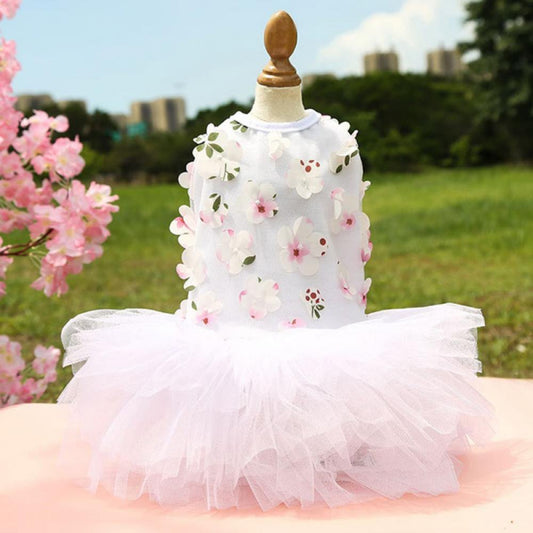 Pet Clothing Dog Cat Skirt Dog Wedding Dress Puffy Princess Dress Cat Apparel Clothing for Small Medium Dogs Cats Animals & Pet Supplies > Pet Supplies > Dog Supplies > Dog Apparel 859115051 XS White 