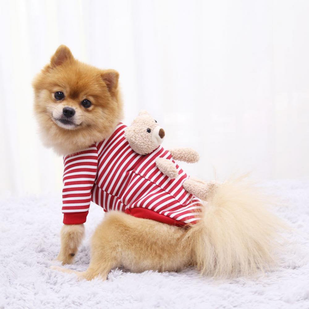 Dog Sweaters Pocket Bear Cold Weather Cute Dog Sweaters Clothes Apparel Costume Puppy Cat Autumn Winter Warm Coat Sweater for Small Dogs Cats Puppy Animals & Pet Supplies > Pet Supplies > Dog Supplies > Dog Apparel Stibadium   