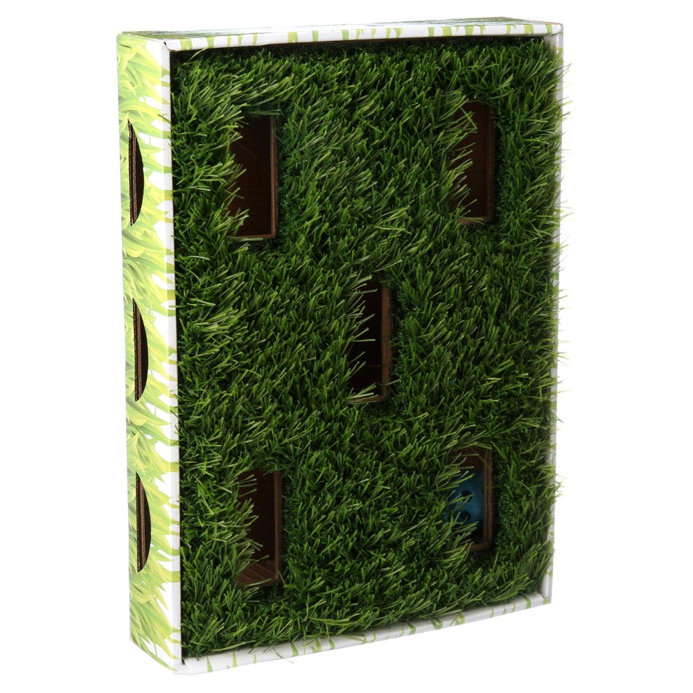 Petstages Grass Patch Hunting Box Interactive Cat Toy, Green, One-Size Animals & Pet Supplies > Pet Supplies > Cat Supplies > Cat Toys Outward Hound Holdings   