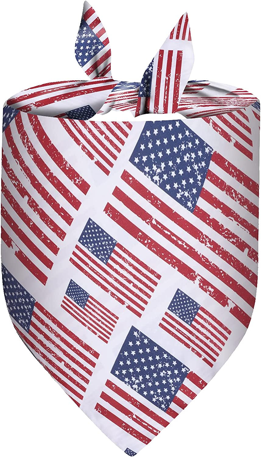 Binaryabc USA Flag Dog Bandana,American Flags Dog Bandana Pet Scarfs,4Th of July American Independence Day Pet Decorations(Style 4) Animals & Pet Supplies > Pet Supplies > Dog Supplies > Dog Apparel BinaryABC   