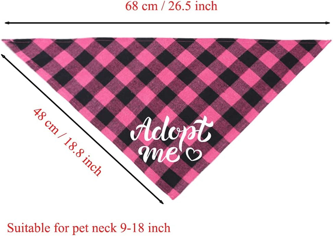 LATFZ 1/2 Pack Adopt Me Dog Bandanas Scarf Bibs Scarf Set for Dog Cat Pet Animals (2Pack) Animals & Pet Supplies > Pet Supplies > Dog Supplies > Dog Apparel LATFZ   