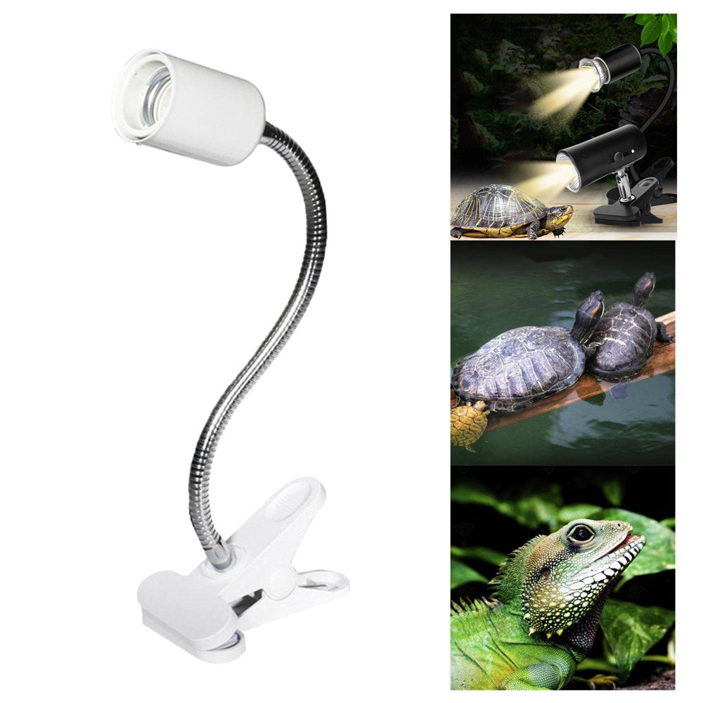 Porcelain Reptile Aquarium Heat Lamp Heating Light W/360 Degree Rotatable Clip Basking B for Aquarium Habitat Bird Turtle Switch Button Animals & Pet Supplies > Pet Supplies > Reptile & Amphibian Supplies > Reptile & Amphibian Habitat Heating & Lighting FITYLE   