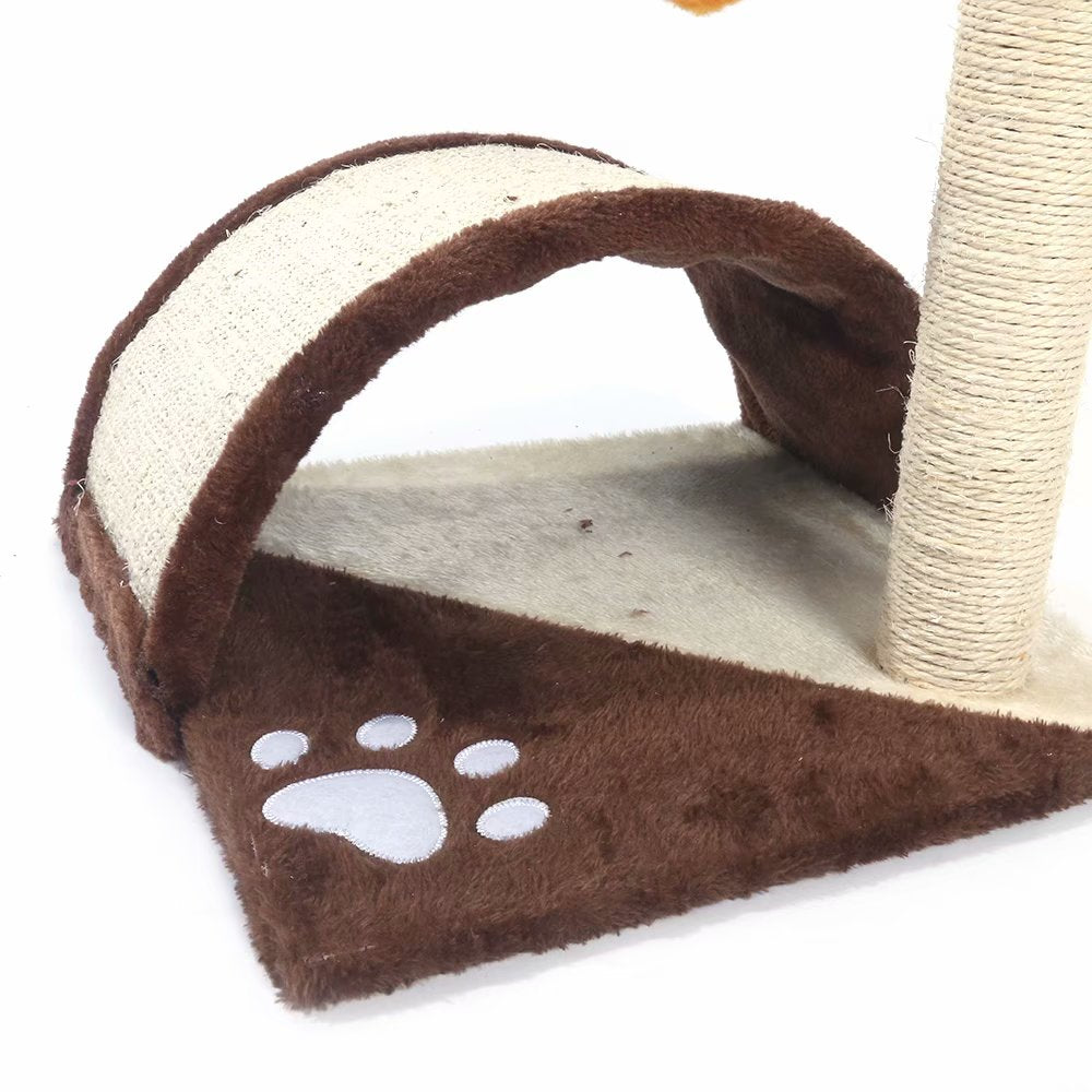 Cat Tree with Sisal-Covered Scratching Posts and 2 Plush Condos Cat Furniture for Kittens Animals & Pet Supplies > Pet Supplies > Cat Supplies > Cat Furniture Fortressmount   