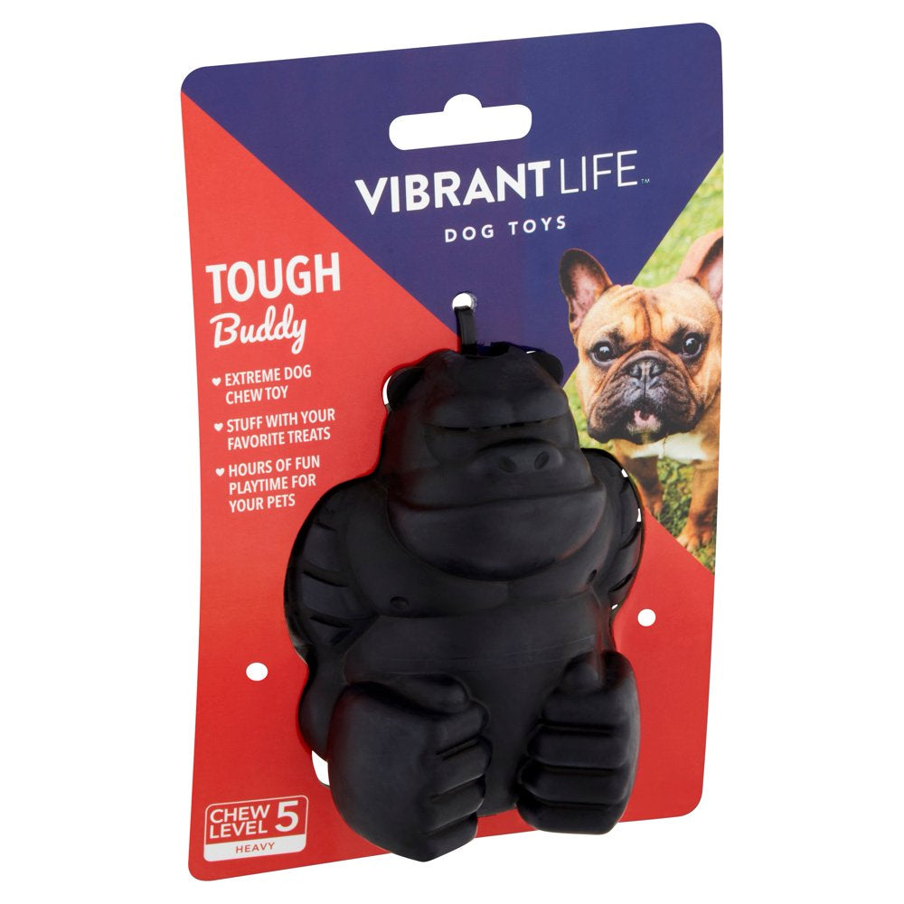 Vibrant Life Tough Buddy Treat-Stuffing Chewy Gorilla Rubber Dog Toy, for Heavy Chewers Animals & Pet Supplies > Pet Supplies > Dog Supplies > Dog Toys Walmart Inc.   