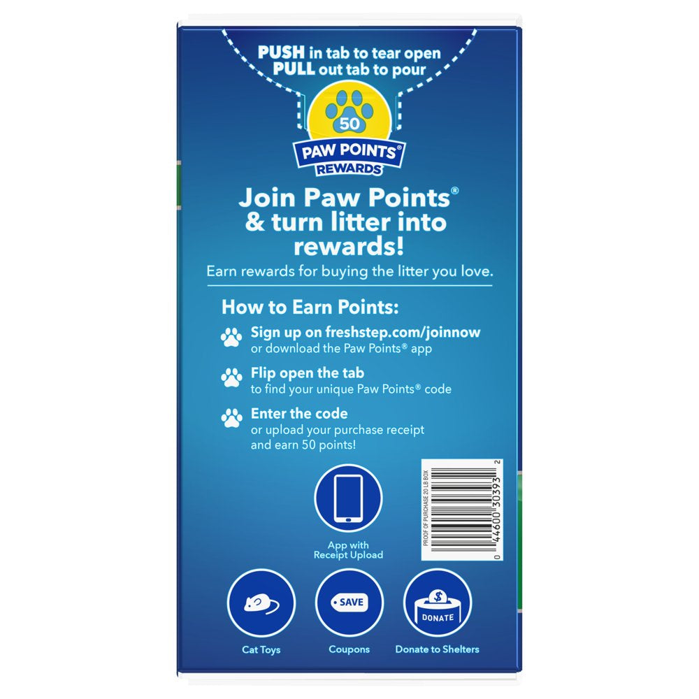 Fresh Step Odor Shield Scented Litter with the Power of Febreze, Clumping Cat Litter, 20 Pounds Animals & Pet Supplies > Pet Supplies > Cat Supplies > Cat Litter The Clorox Company   