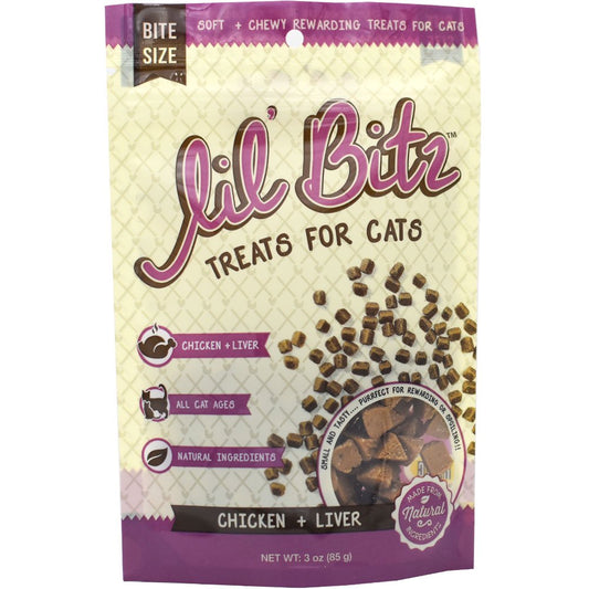 Lil' Bitz Chicken & Liver Training Treats for Cats (3 Oz) Animals & Pet Supplies > Pet Supplies > Cat Supplies > Cat Treats Green Pet Organics   