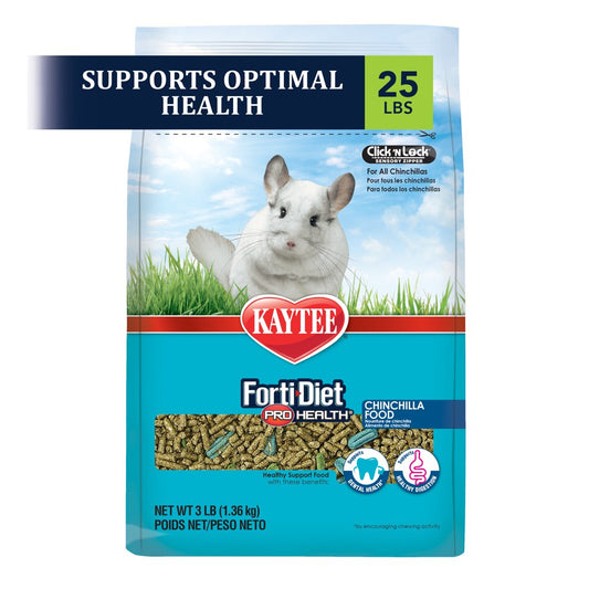 Kaytee Forti-Diet Pro Health Chinchilla Food 25Lb Animals & Pet Supplies > Pet Supplies > Small Animal Supplies > Small Animal Food Central Garden and Pet   