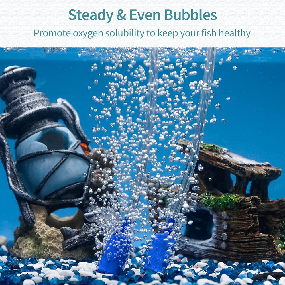 Aquarium 1 Zoll Air Stone Zylinder Blue Bubble Diffuser Release
