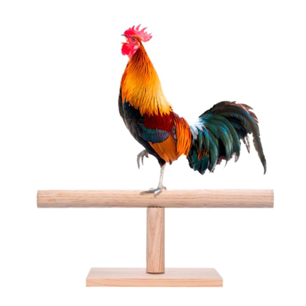 Chicken Wooden Stand Natural Wood Table Perch with Base Training Bar Paw Grinding Toy for Large Birds Cage Accessories Animals & Pet Supplies > Pet Supplies > Bird Supplies > Bird Cage Accessories UAOUIRA   