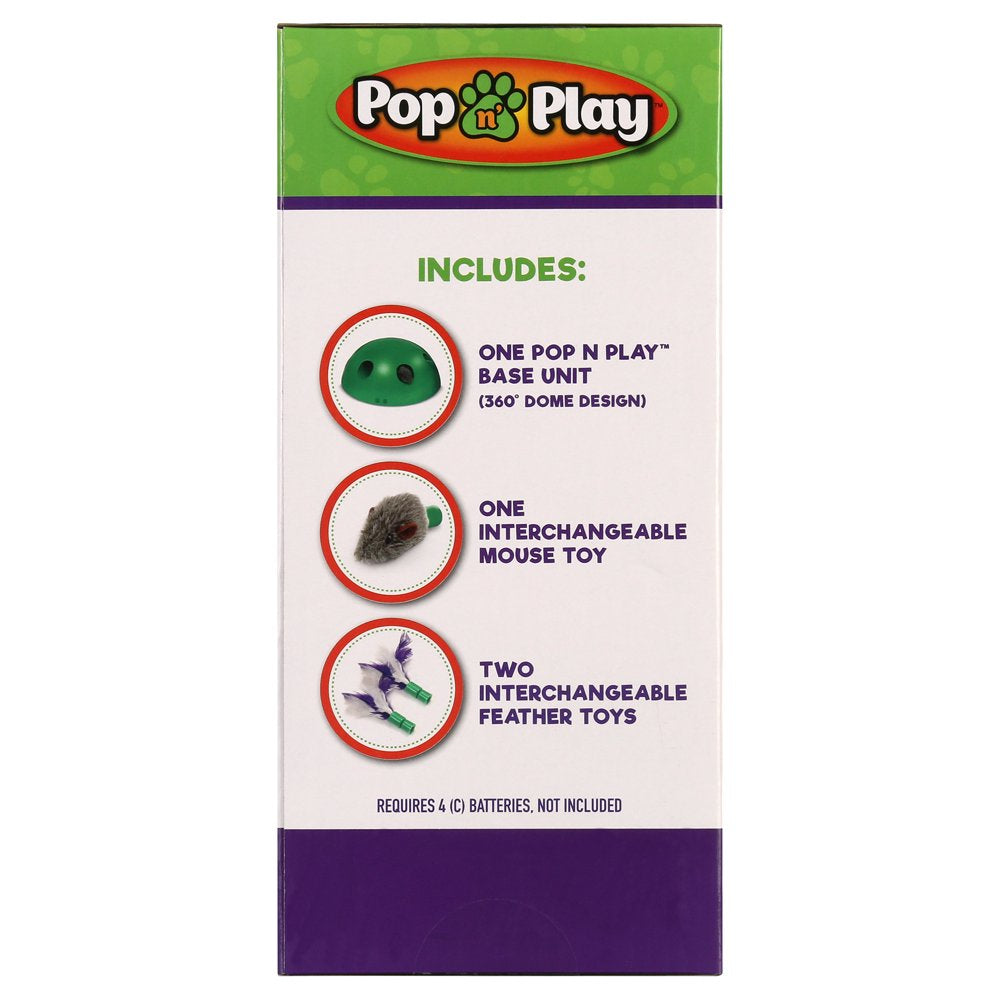 Pets Know Best Pop N' Play Peek-A-Boo Cat Toy, Green Animals & Pet Supplies > Pet Supplies > Cat Supplies > Cat Toys Allstar Products Group   