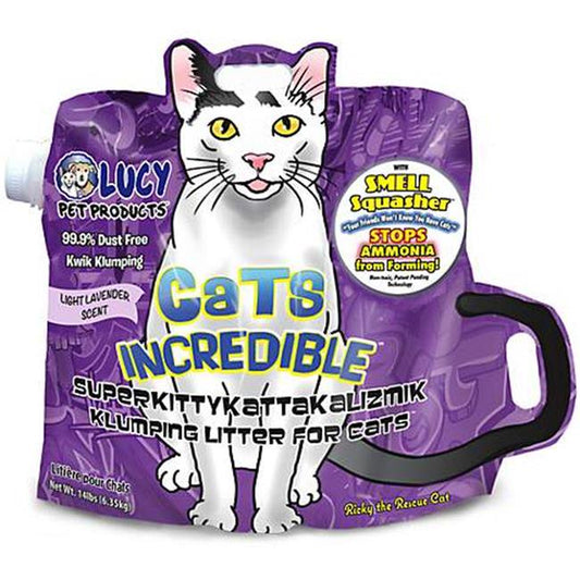 Cats Incredible 850657006517 Clumping Litter Light Lavender Scent Jug&#44; 20 Oz Animals & Pet Supplies > Pet Supplies > Cat Supplies > Cat Litter Cats Incredible   