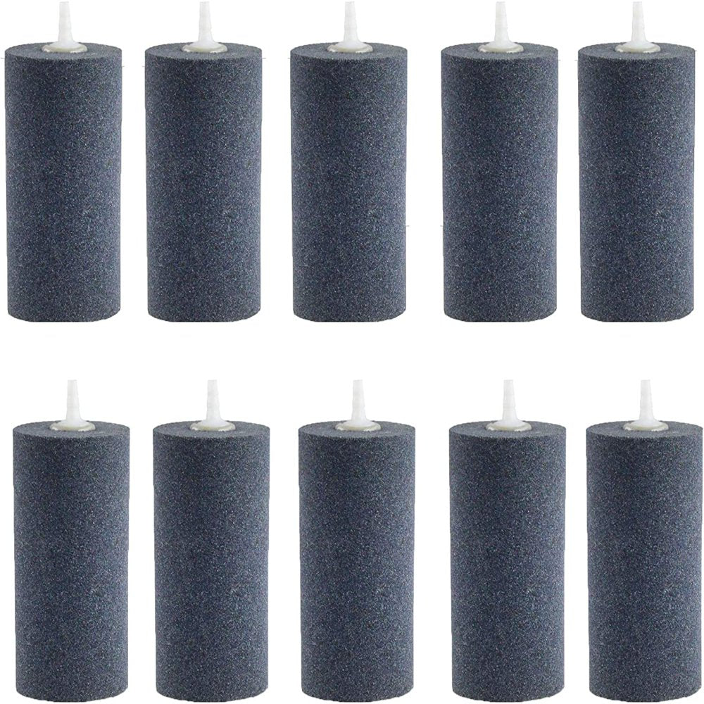 Hisevxus Air Stone, 4 X 2 Inch Large Air Stone Cylinder, Aerator Bubble Diffuser, Air Pump Accessories for Hydroponic Growing System, Pond Circulation, Aquarium Fish Tank (10 Pack) Animals & Pet Supplies > Pet Supplies > Fish Supplies > Aquarium & Pond Tubing hisevxus   