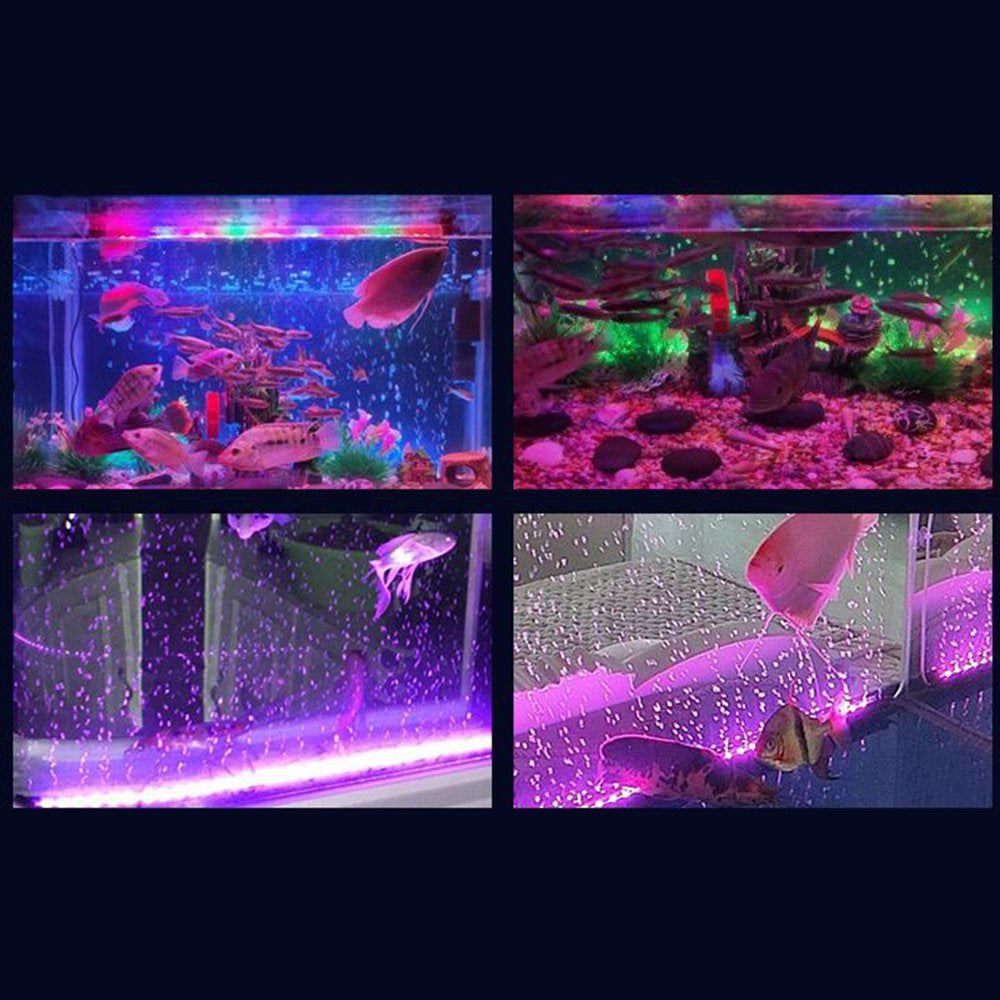 Sijiali Fish Tank Lamp Colorful Increasing Oxygen Bubble Light Waterproof LED Decor Lamp for Aquarium Animals & Pet Supplies > Pet Supplies > Fish Supplies > Aquarium Lighting Sijiali   