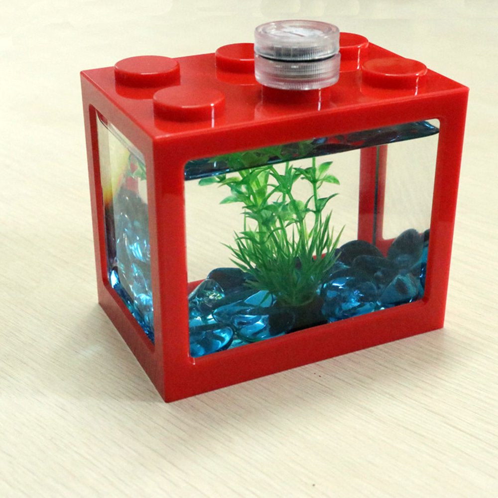 Betterz Fish Tank Transparent Energy Saving Acrylic LED Light Aquarium Tank Kit for Room Decor Animals & Pet Supplies > Pet Supplies > Fish Supplies > Aquarium Lighting BetterZ   