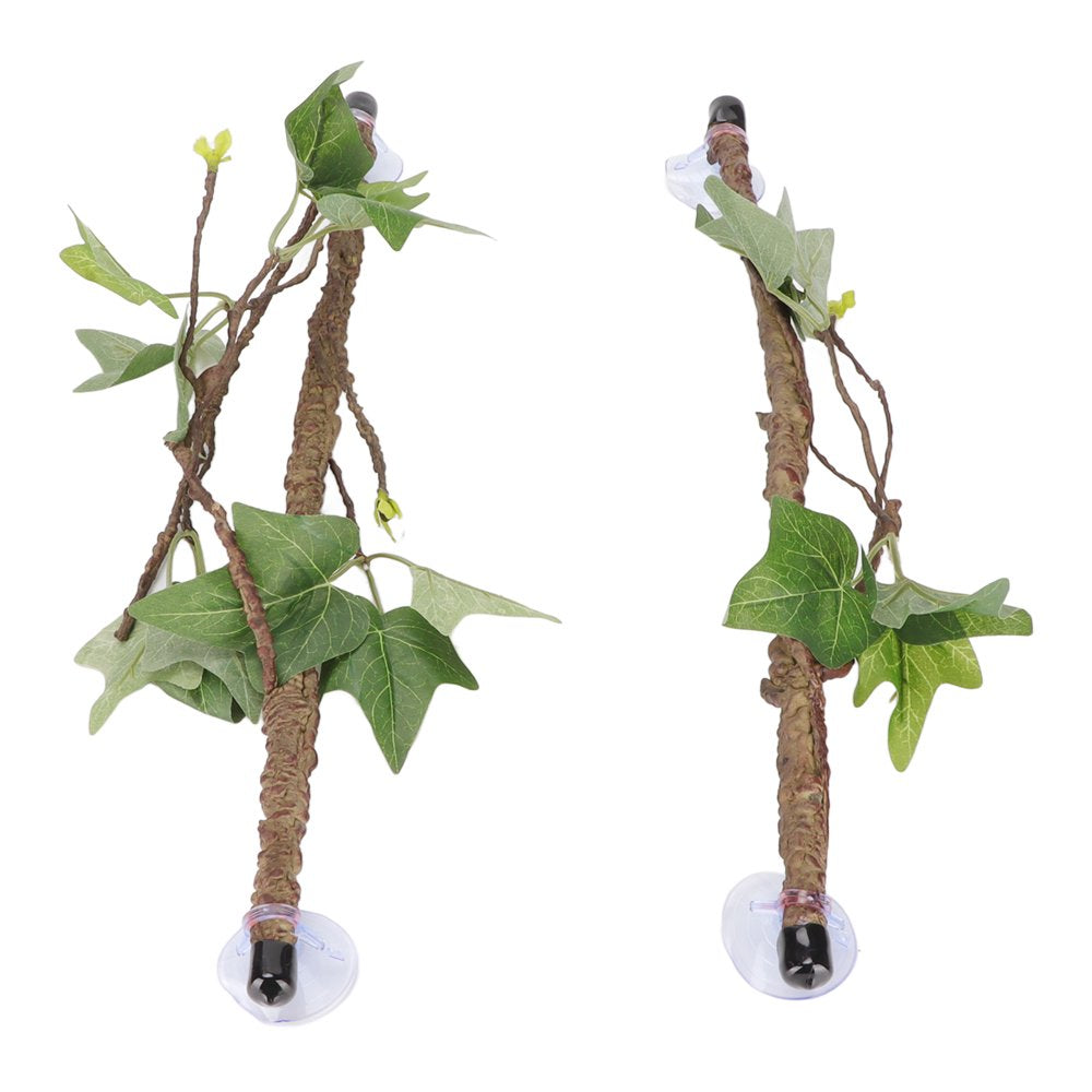 FAGINEY Reptile Branch Decoration,Reptile Corner Branch Terrarium Plant Decoration with Suction Cups for Amphibian Lizard Snake Climbing,Terrarium Plant Decoration Animals & Pet Supplies > Pet Supplies > Small Animal Supplies > Small Animal Habitat Accessories Khall   