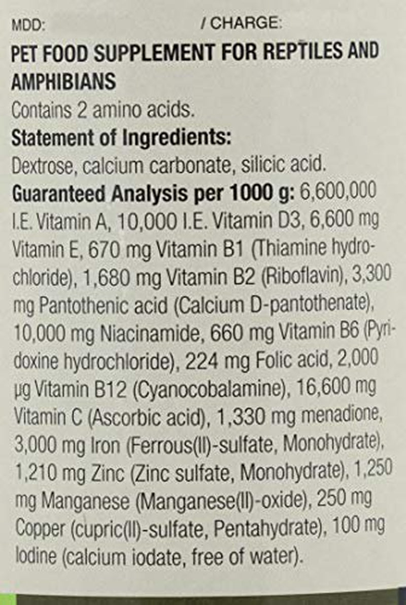 Nekton-Rep Vitamin Mineral Supplement for Reptiles and Amphibians, 75Gm Animals & Pet Supplies > Pet Supplies > Reptile & Amphibian Supplies > Reptile & Amphibian Food Nekton   