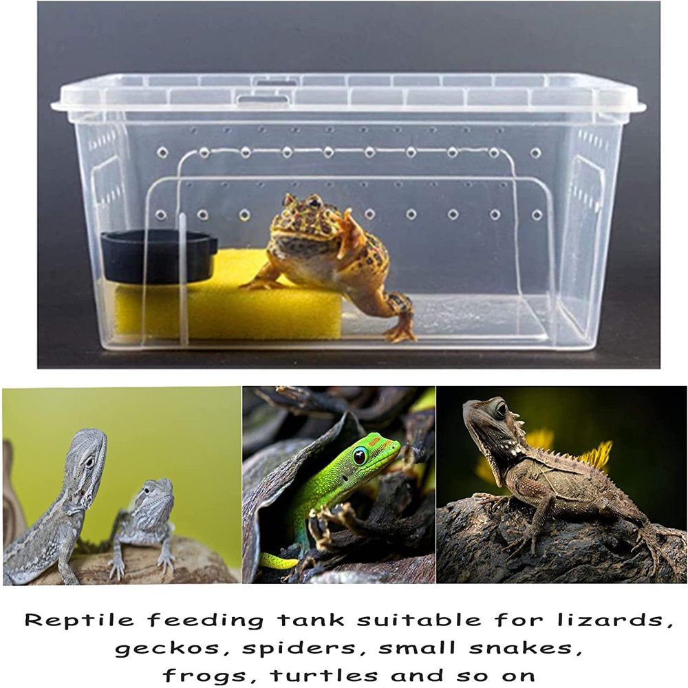 Sunjoy Tech Reptile Breeding Box - Amphibian Insect Reptile Habitat, Snake Turtle Habitat, Reptile Feeding Case for Crayfish Crab