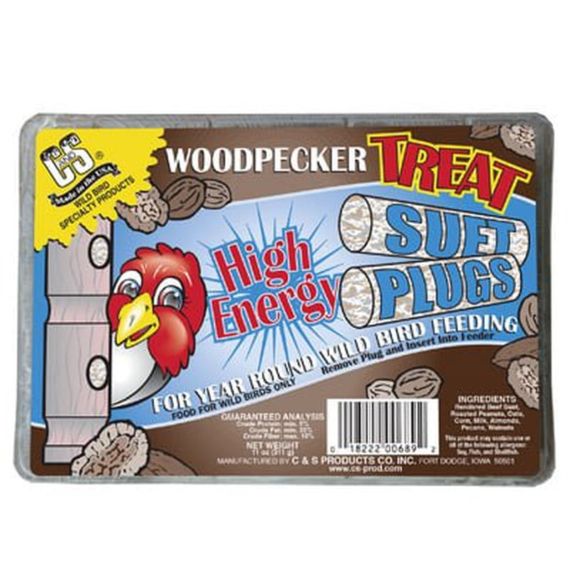 C & S Products - Woodpecker Treat Suet Plugs 12 Ounce - CS12689 Animals & Pet Supplies > Pet Supplies > Bird Supplies > Bird Treats C & S Products Co Inc   