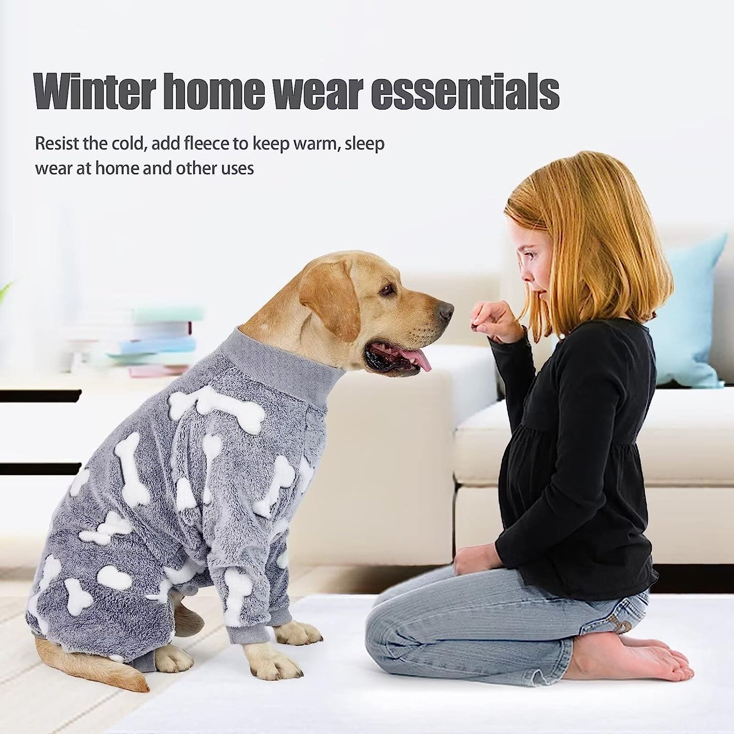 Xqpetlihai Dog Pajamas Dog Onesie Soft Material Dog Clothes for Medium Large Size Dog Dog Pjs for Girl(B,Xl) Animals & Pet Supplies > Pet Supplies > Dog Supplies > Dog Apparel Xqpetlihai   