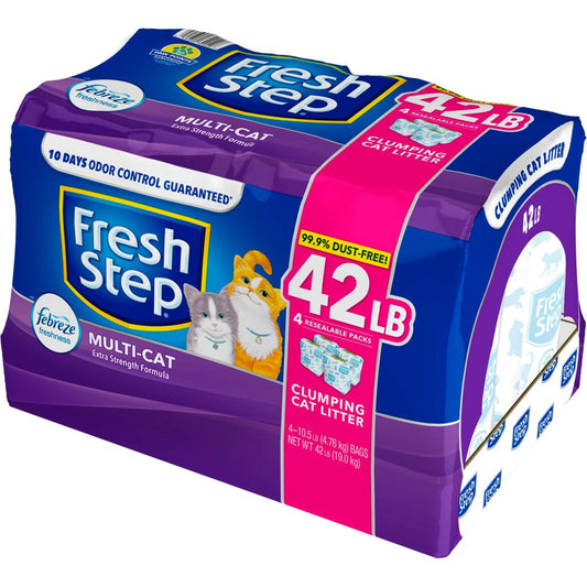 Fresh Step Multi-Cat Scented Litter with the Power of Febreze, Clumping Cat Litter (42 Lbs.) Animals & Pet Supplies > Pet Supplies > Cat Supplies > Cat Litter Blue Buffalo   