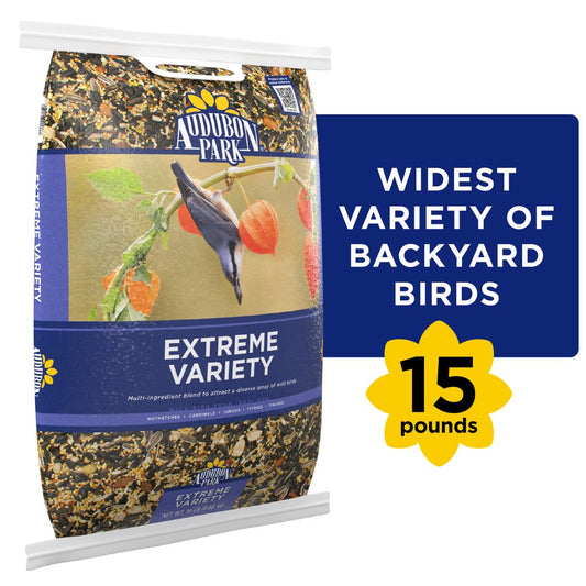 Audubon Park Extreme Variety Wild Bird Food, New, 15 Lbs. Animals & Pet Supplies > Pet Supplies > Bird Supplies > Bird Food Global Harvest Foods Ltd.   