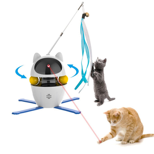 Automatic Cat Laser Toys,Interactive Toy with Laser Moves in Random Directions, Recharge Cat Exercise Toys for Indoor Cats Animals & Pet Supplies > Pet Supplies > Cat Supplies > Cat Toys Titan Globe   