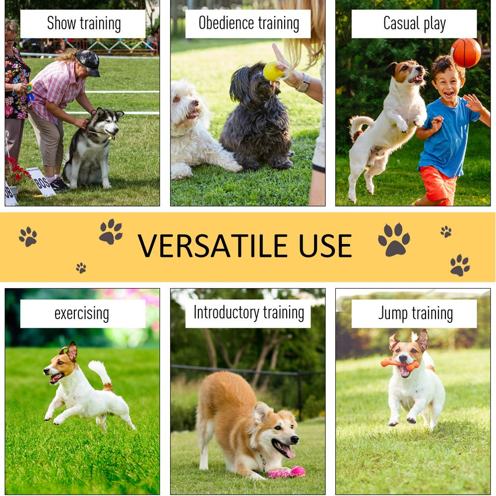 Pawhut 4Pcs Portable Pet Agility Training Obstacle Set for Dogs
