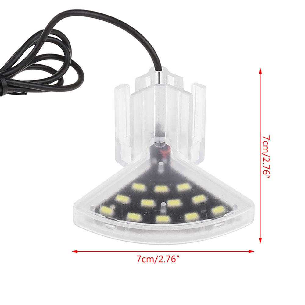 EU 100-240V LED Clip-On Fish Tank Aquarium Lighting Bulb White Light Animals & Pet Supplies > Pet Supplies > Fish Supplies > Aquarium Lighting unahtinr   