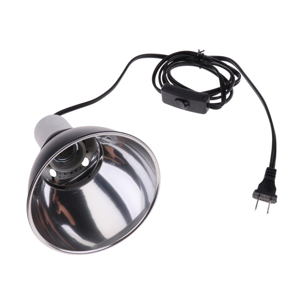 Pet Reptile Amphibian Dome Reflector Lamp Holder Heing Light B Bulb
