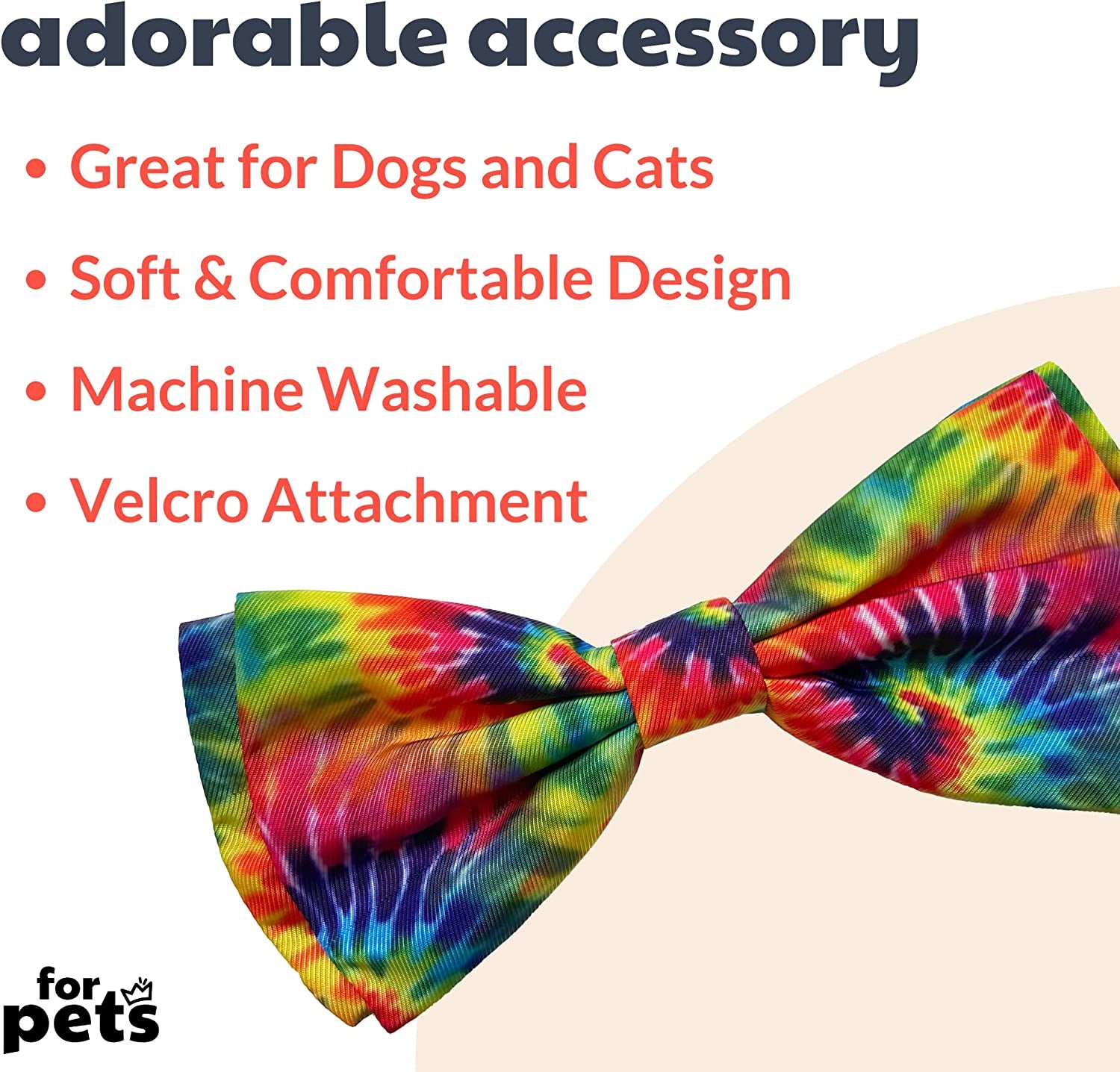 H&K Bow Tie for Pets | Woodstock (Large) | Velcro Bow Tie Collar Attachment | Fun Bow Ties for Dogs & Cats | Cute, Comfortable, and Durable | Huxley & Kent Bow Tie Animals & Pet Supplies > Pet Supplies > Dog Supplies > Dog Apparel Huxley & Kent   