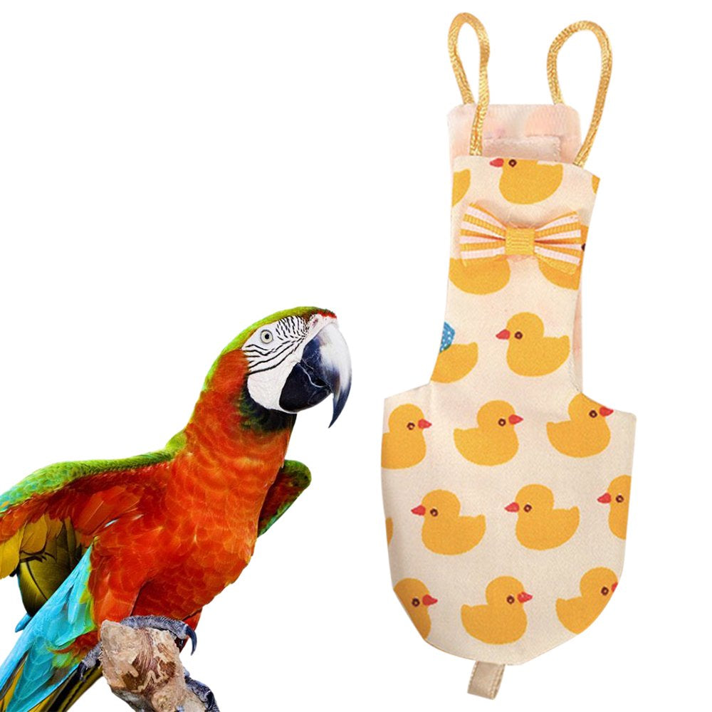 Washable Reusable Parrot Flight Suits Budgie Bird Diaper Funny Bird Flying Suit Liners Bird Nappy Pee Pad Hand Made Clothes for Cockatiel Animals & Pet Supplies > Pet Supplies > Dog Supplies > Dog Diaper Pads & Liners BYDEZCON   