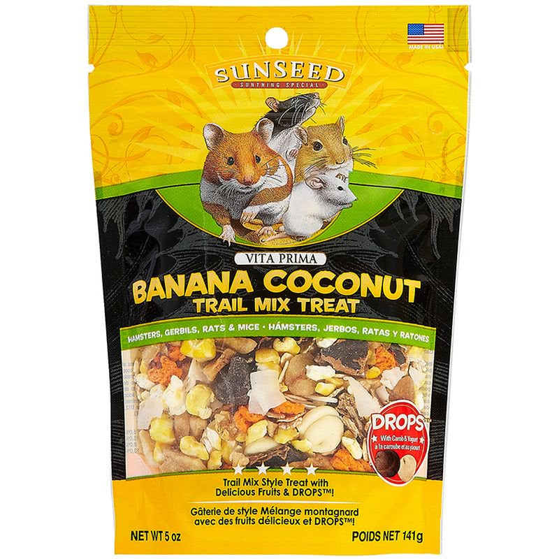 Sunseed® Vita Prima? Banana Coconut Trail Mix Treats for Small Animals 5 Oz Animals & Pet Supplies > Pet Supplies > Small Animal Supplies > Small Animal Treats Sunseed®   
