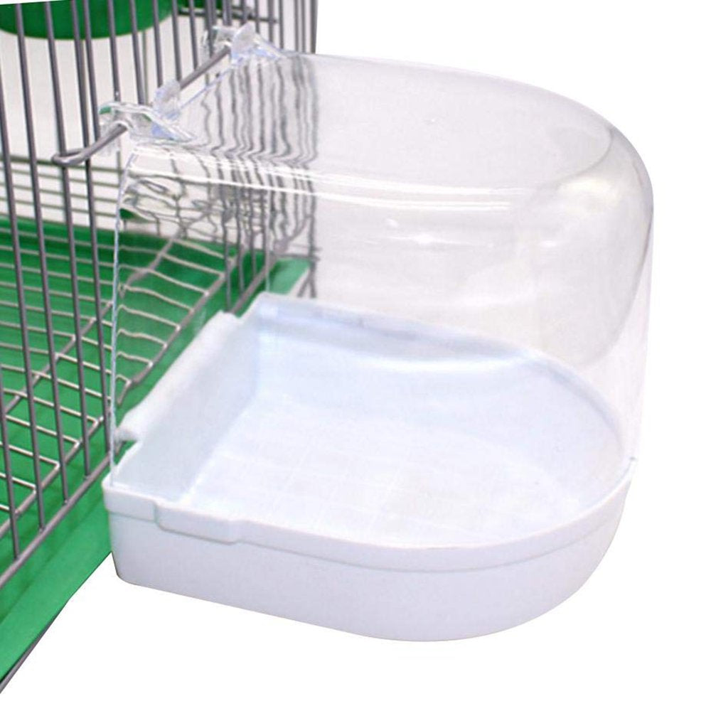 LINASHI Transparent Bird Bath Box Bird Cage Accessory Supplies Bathing Parakeet Bird Bathing Tub for Pet Small Birds Canary Animals & Pet Supplies > Pet Supplies > Bird Supplies > Bird Cage Accessories LINASHI   