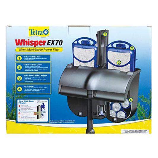 Tetra Whisper EX 70 Filter for 45 to 70 Gallon Aquariums, Silent Multi-Stage Filtration Animals & Pet Supplies > Pet Supplies > Fish Supplies > Aquarium Filters Tetra   