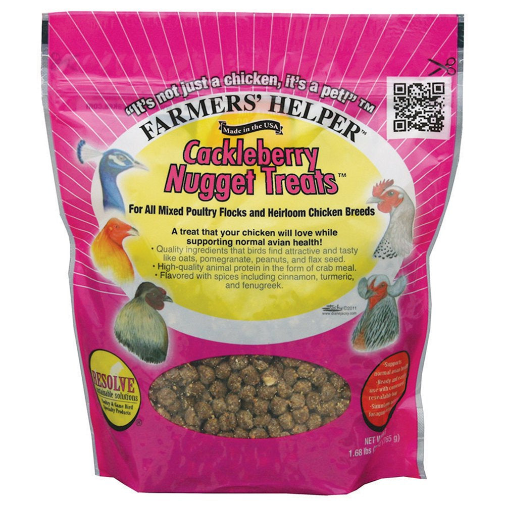 Farmer'S Helper Cackleberry Nuggets, Dietary Supplement, 27 Oz Resealable Bag Animals & Pet Supplies > Pet Supplies > Bird Supplies > Bird Treats Central Garden and Pet   