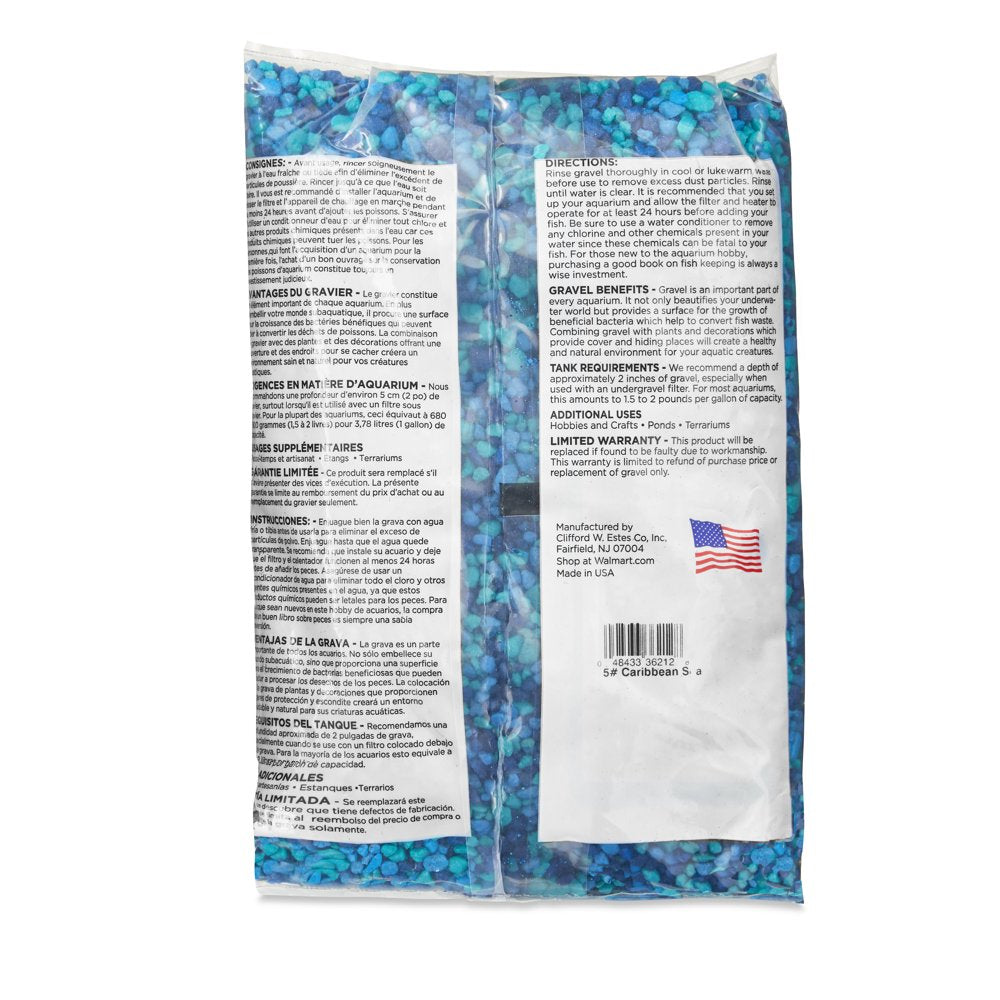 Aqua Culture Aquarium Gravel, Blue, 5 Lb Animals & Pet Supplies > Pet Supplies > Fish Supplies > Aquarium Decor Wal-Mart Stores, Inc.   