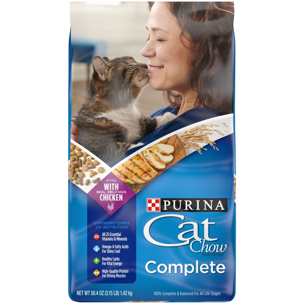 Purina Cat Chow Complete High Protein Cat Food, Chicken Recipe, 20 Lb. Bag