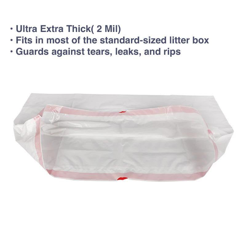 Ultra Thick, Durable, Easy Clean up Jumbo Drawstring Litter Pan Box Liners, Litter Box Liners, Cat Litter Bags, Bags for Pet Cats, 10 Ct. Animals & Pet Supplies > Pet Supplies > Cat Supplies > Cat Litter Box Liners PiratePig   