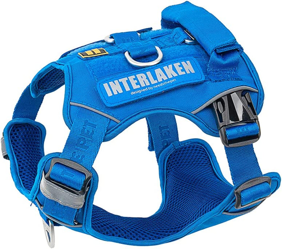 Dog Harness, No-Pull Pet Harness, Adjustable Eva Padded Dog Vest, Reflective No-Choke Pet Patch Vest with Easy Control Handle (M, Passion Red) Animals & Pet Supplies > Pet Supplies > Dog Supplies > Dog Apparel NEEDS THE PET Blue S 