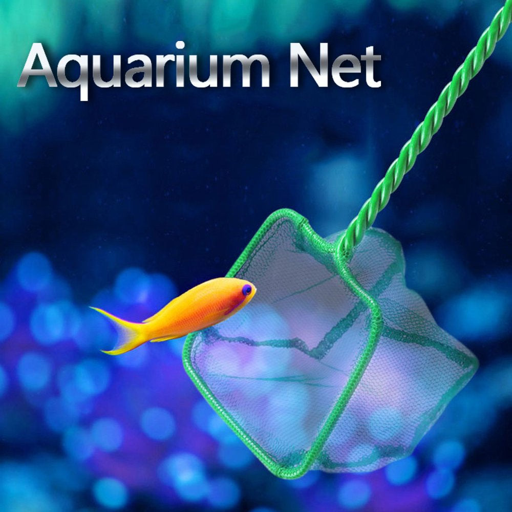 KUNPENG 4Inch Aquarium Net Fish Tank Net Fine Mesh Fish Catch Net with Plastic Animals & Pet Supplies > Pet Supplies > Fish Supplies > Aquarium Fish Nets KUNPENG   