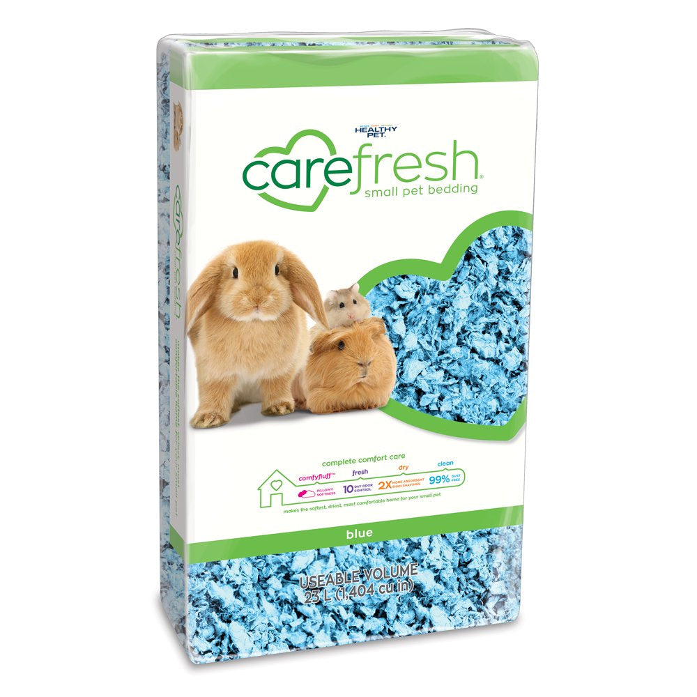 Carefresh Natural Soft Paper Fiber, Small Pet Bedding, Blue, 23L Animals & Pet Supplies > Pet Supplies > Small Animal Supplies > Small Animal Bedding Healthy Pet   