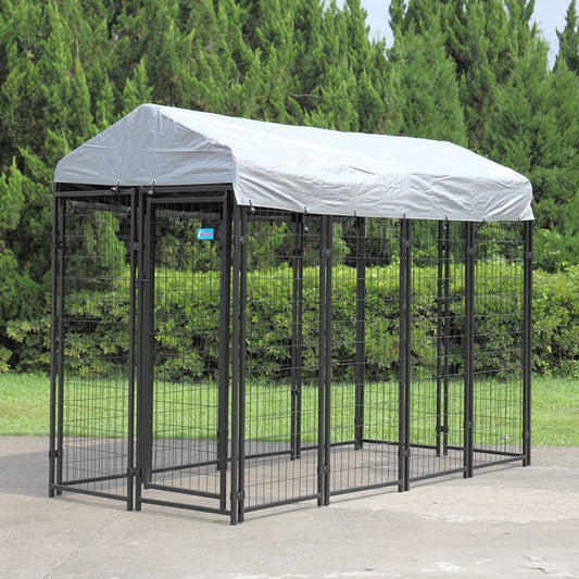 Coziwow 67" Outdoor Dog Kennel Enclosure with Waterproof Cover Animals & Pet Supplies > Pet Supplies > Dog Supplies > Dog Kennels & Runs Coziwow   